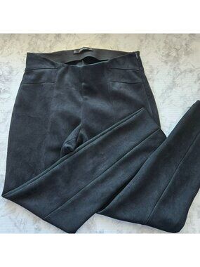 Zara Basic Faux Suede Seamed Leggings Womens Sz L (SKU 26-0143)